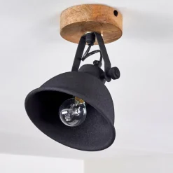 Lampes Industrielles-hofstein Plafonnier Svankfolk Bois clair, 1 lumière