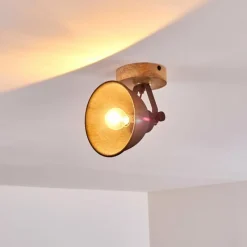 Lampes Industrielles-hofstein Plafonnier Svankfolk Bois clair, 1 lumière