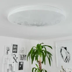 hofstein Plafonnier Sweet LED Blanc, 1 lumière, Télécommandes