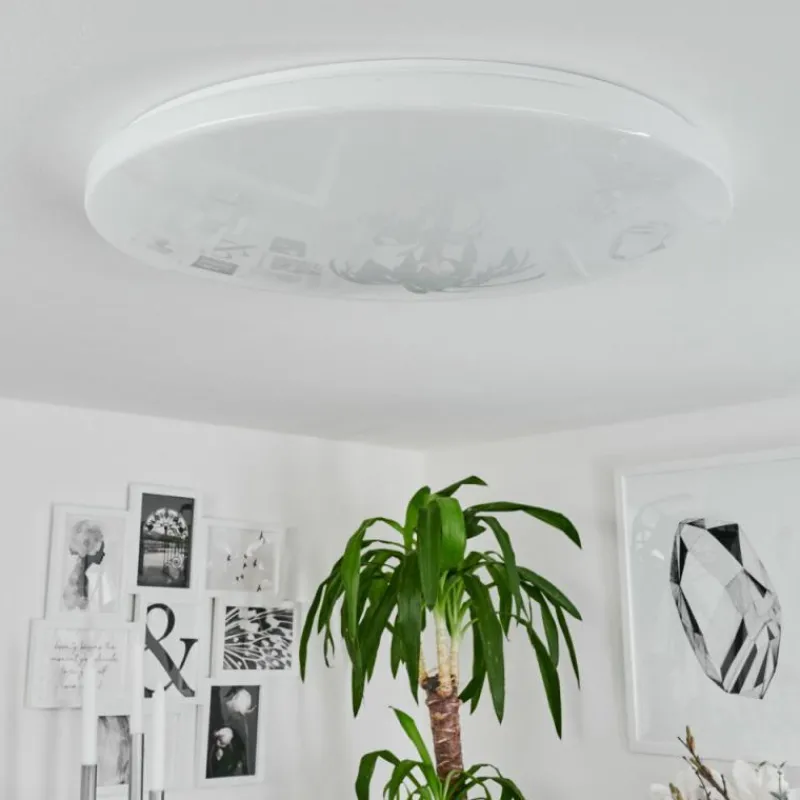 hofstein Plafonnier Sweet LED Blanc, 1 lumière, Télécommandes