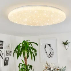 hofstein Plafonnier Sweet LED Blanc, 1 lumière, Télécommandes