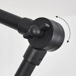 hofstein Plafonnier Tablazos Noir, 1 lumière