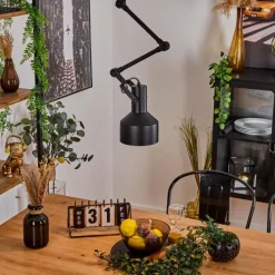 hofstein Plafonnier Tablazos Noir, 1 lumière