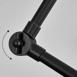 hofstein Plafonnier Tablazos Noir, 2 lumières