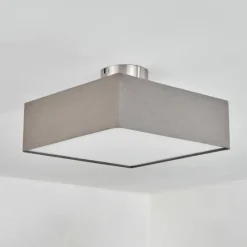 Lampes En Tissu-hofstein Plafonnier Taboga Nickel mat, 2 lumières