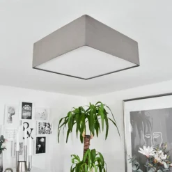 Lampes En Tissu-hofstein Plafonnier Taboga Nickel mat, 2 lumières