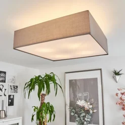 Lampes En Tissu-hofstein Plafonnier Taboga Nickel mat, 4 lumières