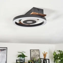 hofstein Plafonnier Taboneira LED Noir, 1 lumière