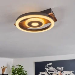 hofstein Plafonnier Taboneira LED Noir, 1 lumière