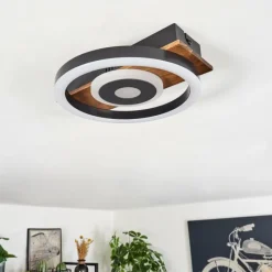 hofstein Plafonnier Taboneira LED Noir, 1 lumière