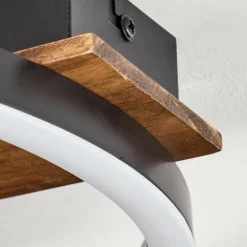 hofstein Plafonnier Taboneira LED Noir, 1 lumière