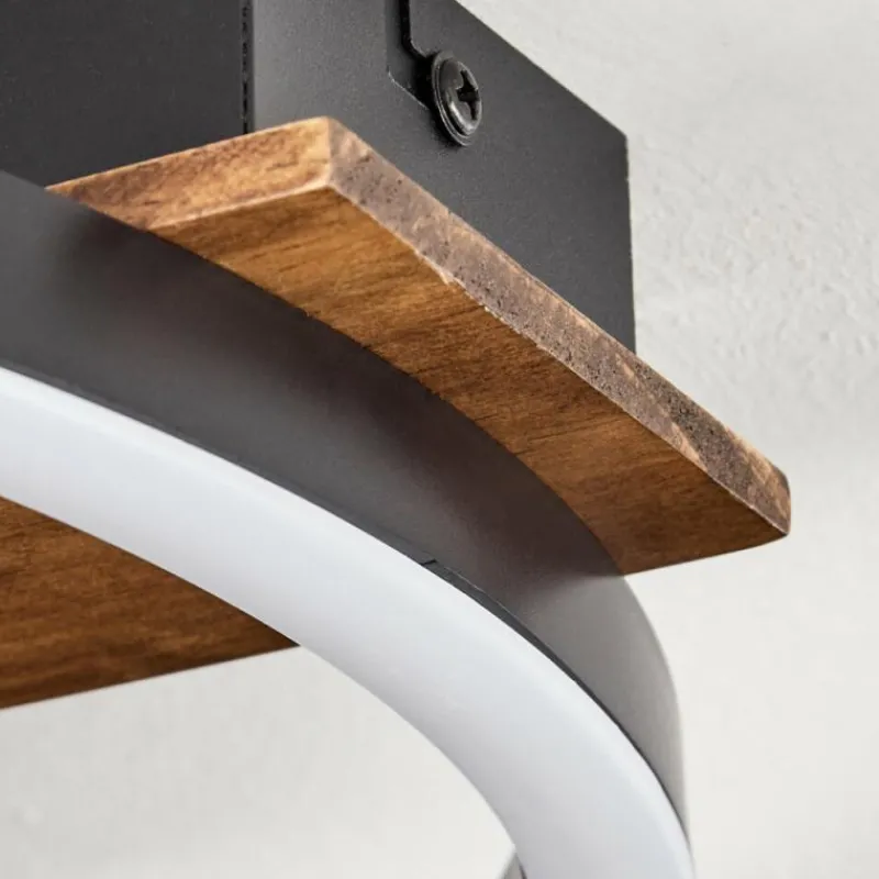 hofstein Plafonnier Taboneira LED Noir, 1 lumière