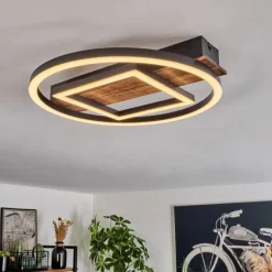 hofstein Plafonnier Taboneira LED Noir, 1 lumière