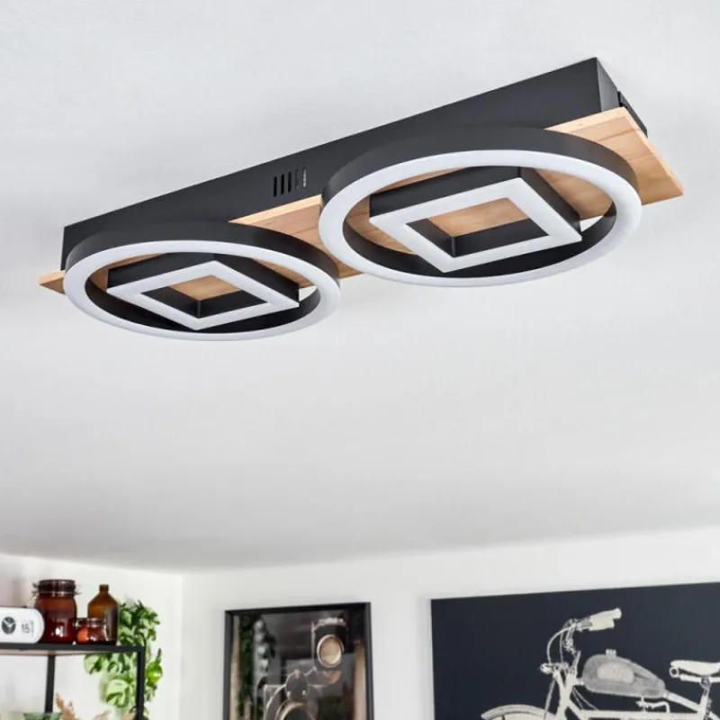 hofstein Plafonnier Taboneira LED Écru, Noir, 2 lumières