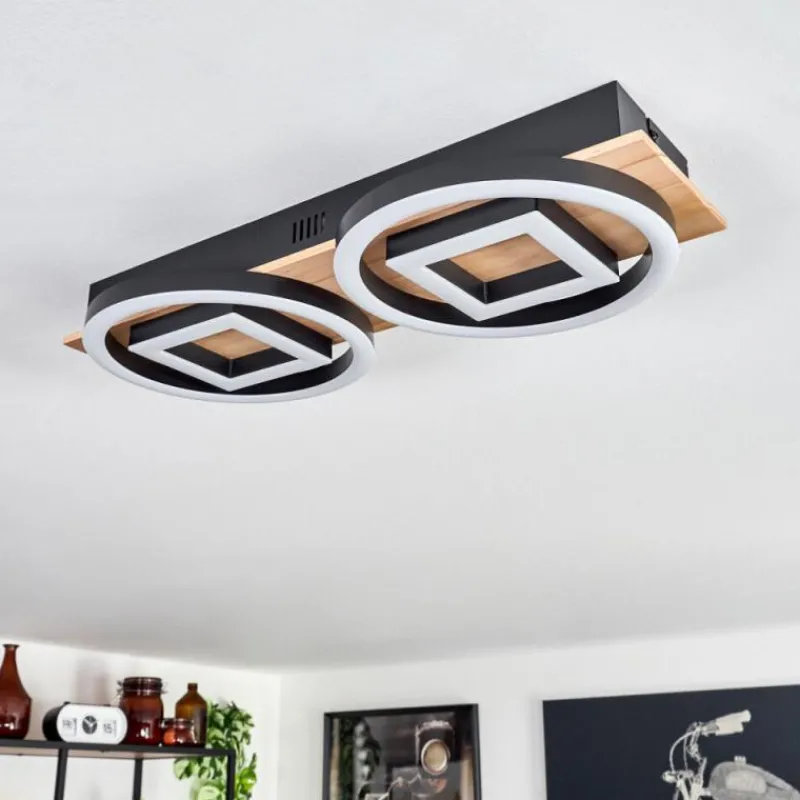 hofstein Plafonnier Taboneira LED Écru, Noir, 2 lumières