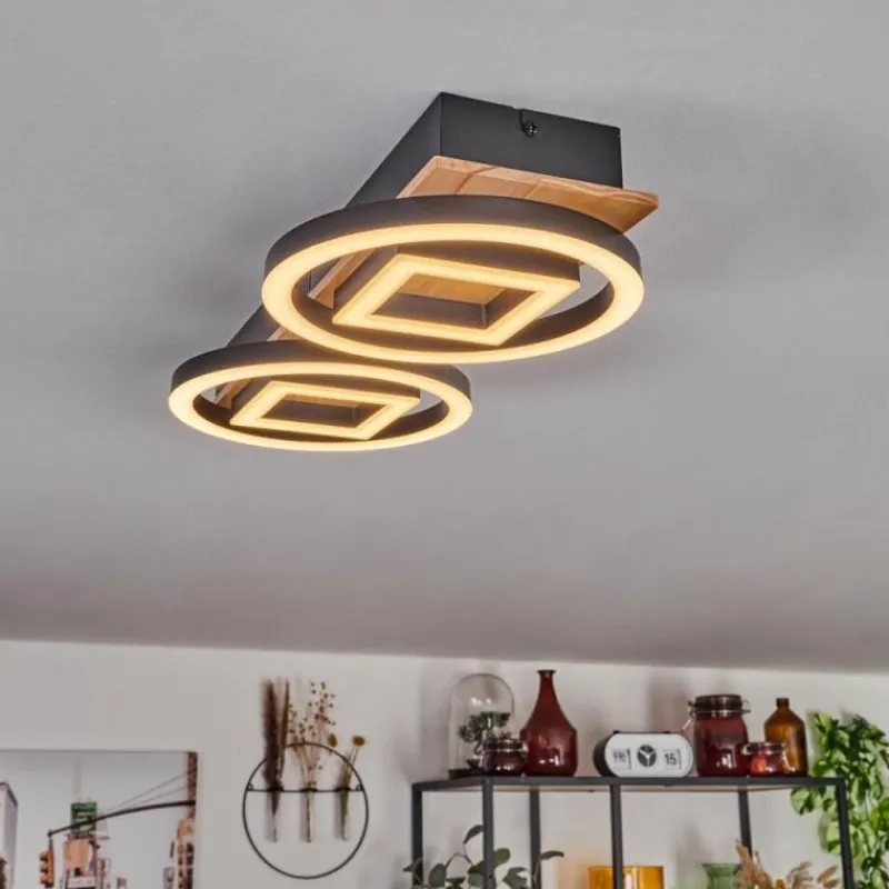 hofstein Plafonnier Taboneira LED Écru, Noir, 2 lumières