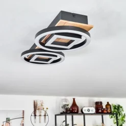 hofstein Plafonnier Taboneira LED Écru, Noir, 2 lumières