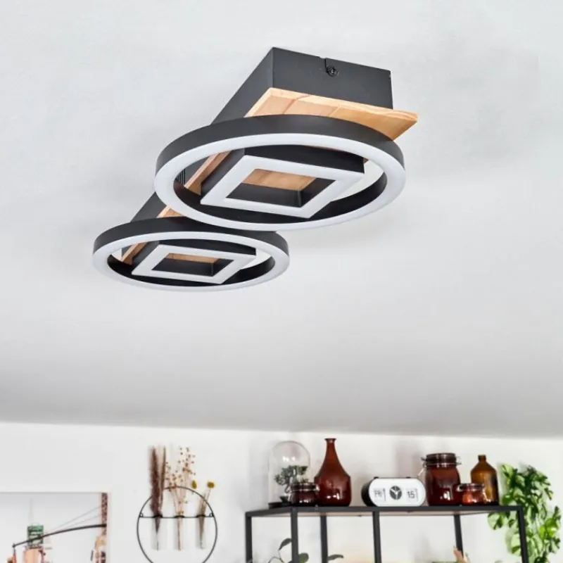 hofstein Plafonnier Taboneira LED Écru, Noir, 2 lumières