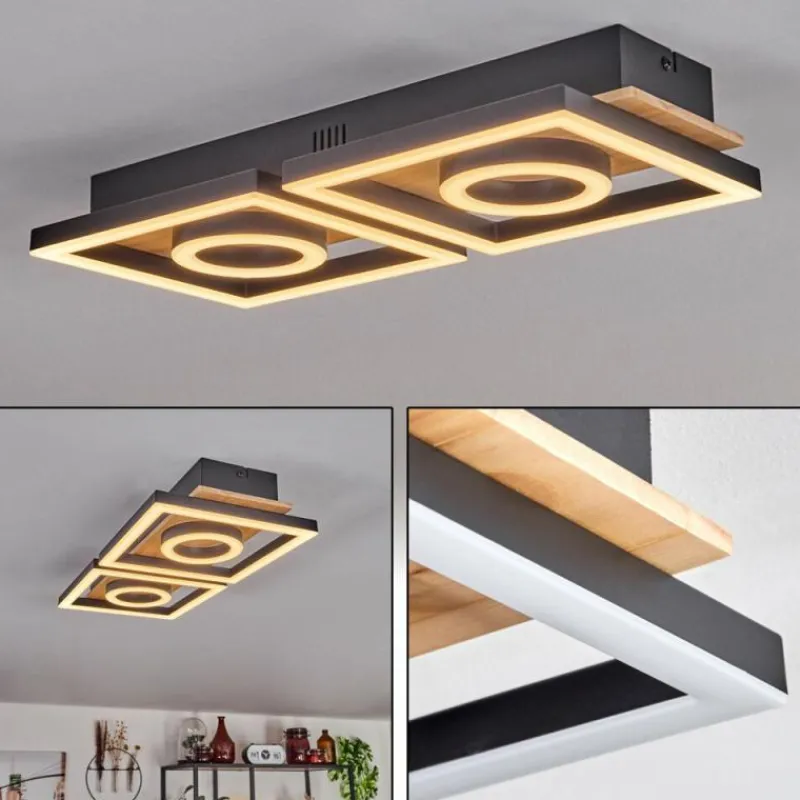 hofstein Plafonnier Taboneira LED Écru, Noir, 2 lumières