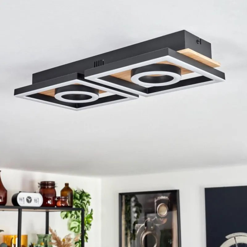 hofstein Plafonnier Taboneira LED Écru, Noir, 2 lumières