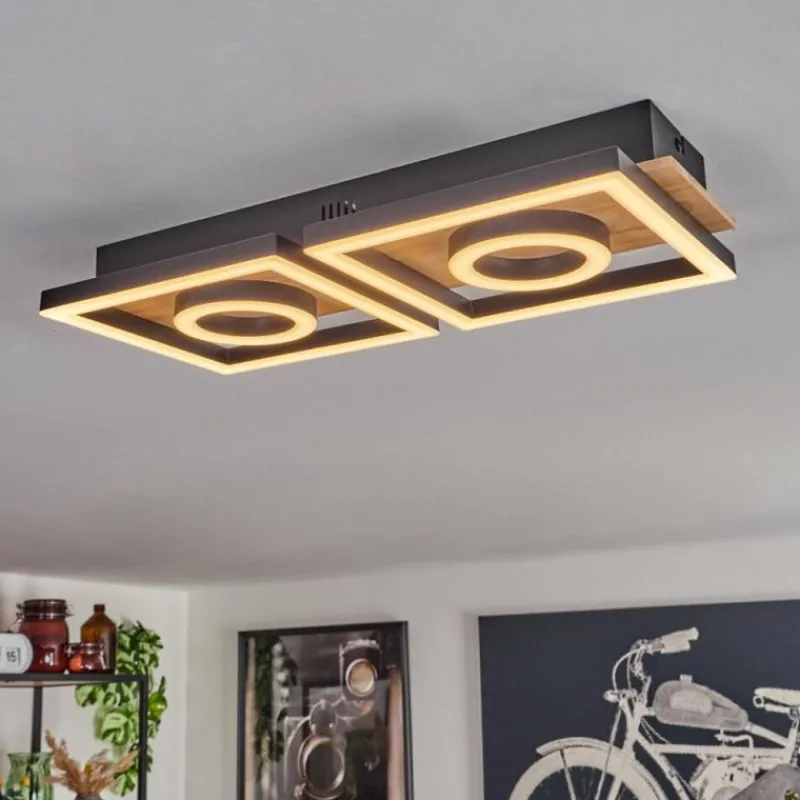 hofstein Plafonnier Taboneira LED Écru, Noir, 2 lumières