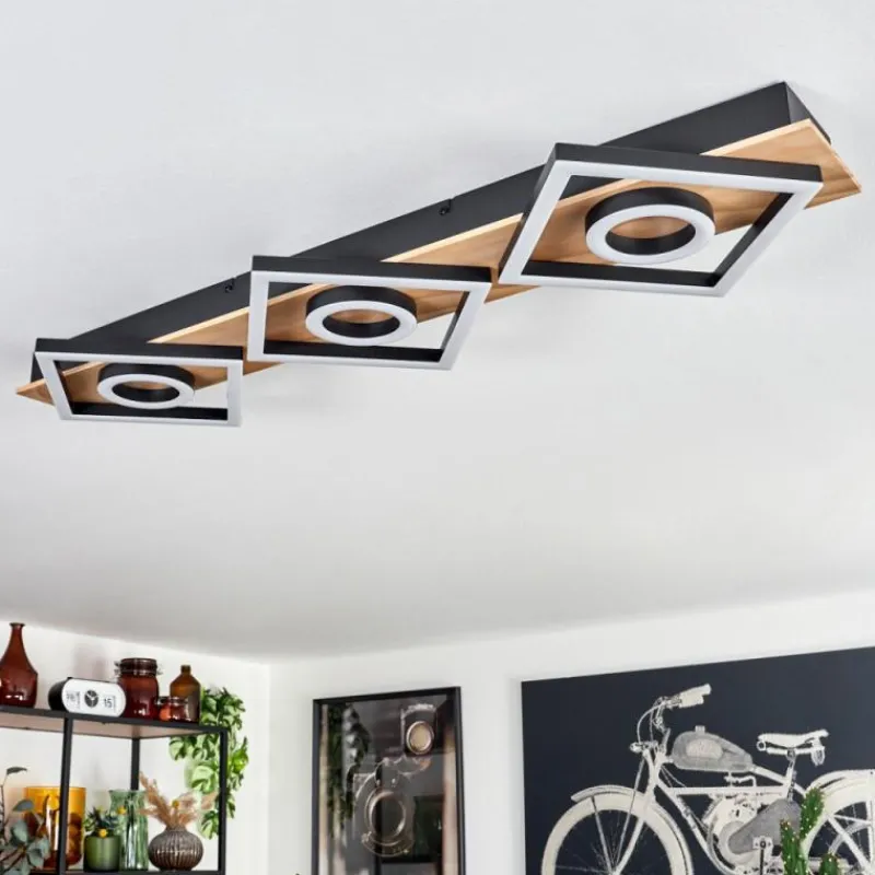 hofstein Plafonnier Taboneira LED Écru, Noir, 3 lumières