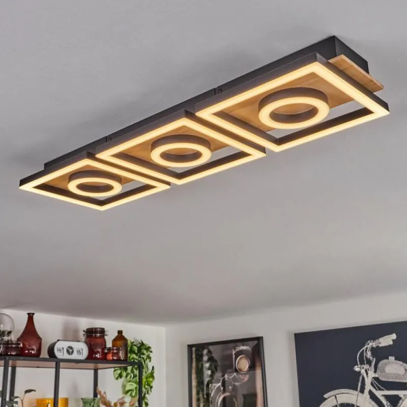 hofstein Plafonnier Taboneira LED Écru, Noir, 3 lumières