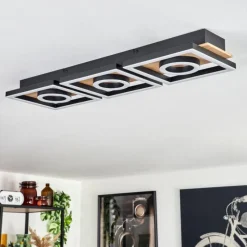 hofstein Plafonnier Taboneira LED Écru, Noir, 3 lumières