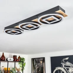 hofstein Plafonnier Taboneira LED Écru, Noir, 3 lumières