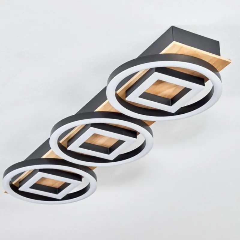 hofstein Plafonnier Taboneira LED Écru, Noir, 3 lumières