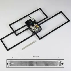 hofstein Plafonnier Taleta LED Noir, 1 lumière