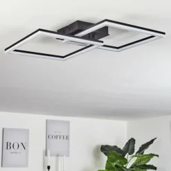 hofstein Plafonnier Taleta LED Noir, 1 lumière