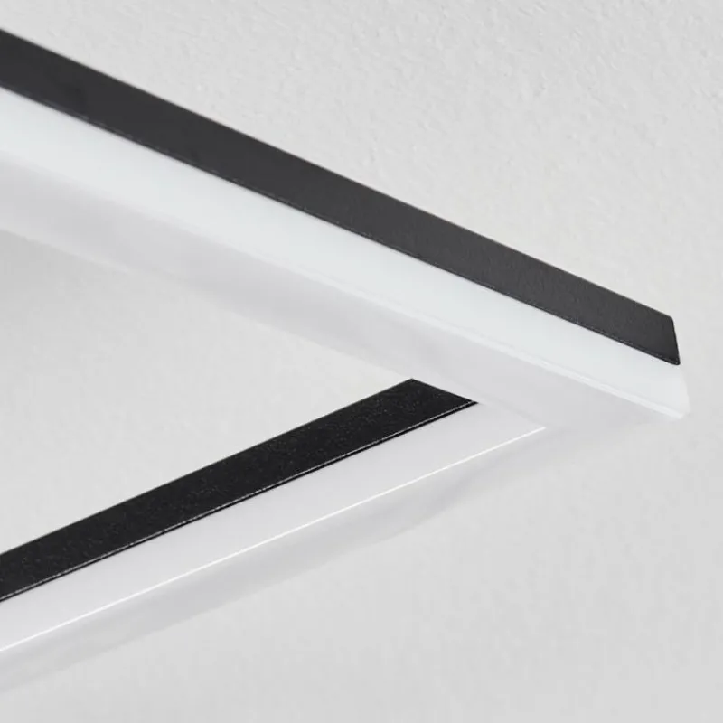 hofstein Plafonnier Taleta LED Noir, 1 lumière, Télécommandes