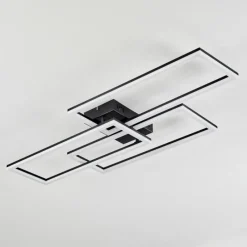 hofstein Plafonnier Taleta LED Noir, 1 lumière, Télécommandes