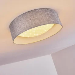 Lampes En Tissu-hofstein Plafonnier Tallaboa LED Blanc, 1 lumière