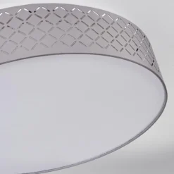 Lampes En Tissu-hofstein Plafonnier Tallaboa LED Blanc, 1 lumière, Télécommandes