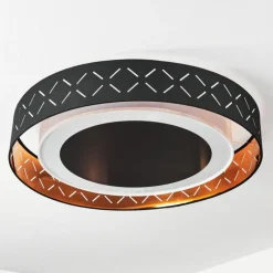 Lampes En Tissu-hofstein Plafonnier Tallaboa LED Noir, Blanc, 1 lumière