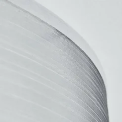 Lampes En Tissu-hofstein Plafonnier Tallaboa Nickel mat, Blanc, 3 lumières