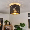 Lampes En Tissu-hofstein Plafonnier Tallaboa Noir, 1 lumière
