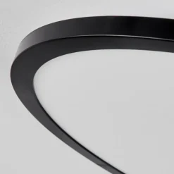 hofstein Plafonnier Tamesch LED Noir, 1 lumière, Télécommandes