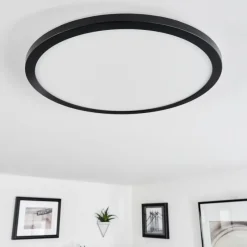 hofstein Plafonnier Tamesch LED Noir, 1 lumière