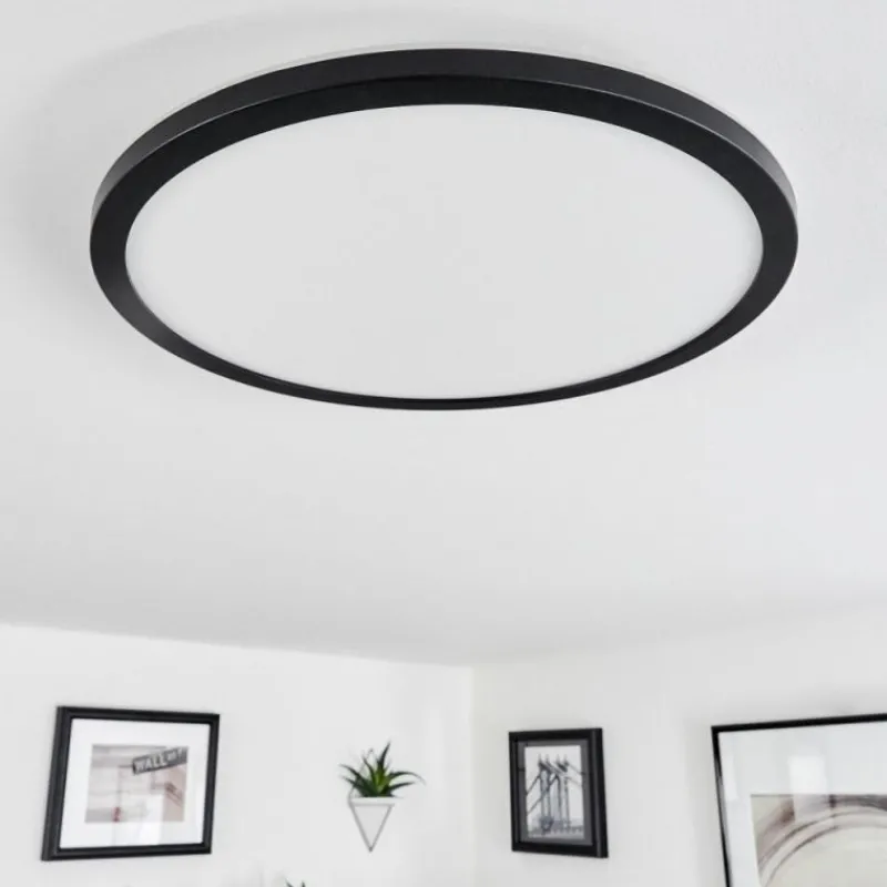 hofstein Plafonnier Tamesch LED Noir, 1 lumière