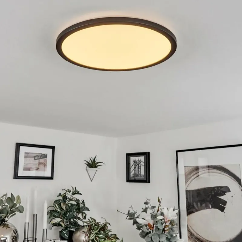 hofstein Plafonnier Tamesch LED Noir, 1 lumière