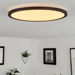 hofstein Plafonnier Tamesch LED Noir, 1 lumière