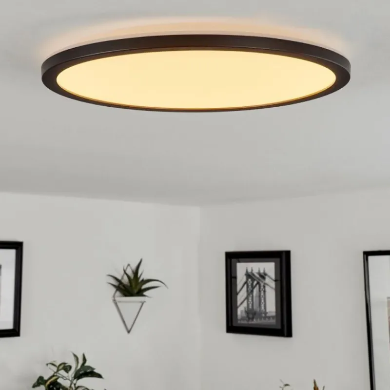 hofstein Plafonnier Tamesch LED Noir, 1 lumière