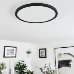 hofstein Plafonnier Tamesch LED Noir, 1 lumière