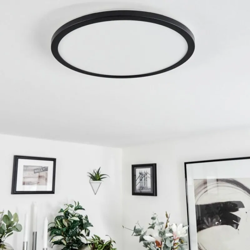 hofstein Plafonnier Tamesch LED Noir, 1 lumière