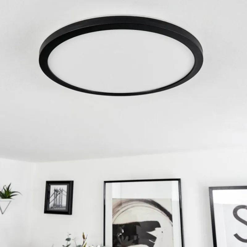 hofstein Plafonnier Tamesch LED Noir, 1 lumière