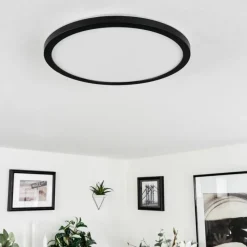 hofstein Plafonnier Tamesch LED Noir, 1 lumière