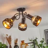 Lampes En Tissu-hofstein Plafonnier Tarasp Noir, 3 lumières